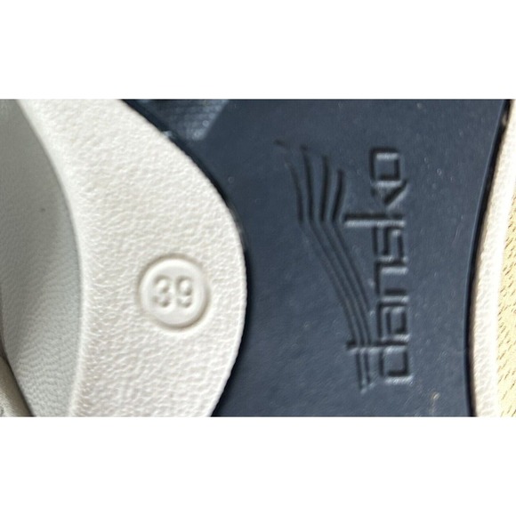 Dansko Katy 2 Thong Sandals Womens EU 39 US 8.5-9 White Gray Wedge Slip-On - Picture 8 of 10